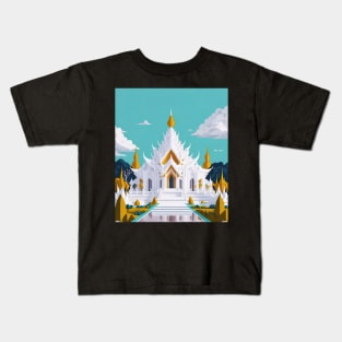 The White Temple (Wat Rong Khun) Kids T-Shirt